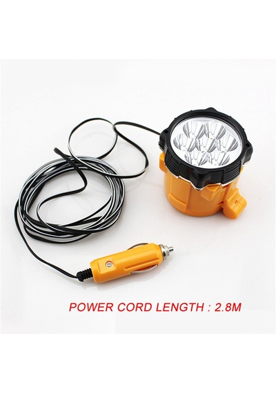 12v Mini Araç Işıldak Spot Mıknatıslı Turuncu