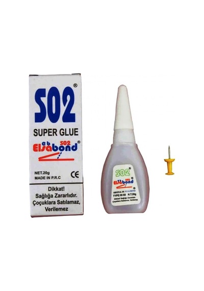S02 Japon Yapıştırıcı Süper Hızlı Yapıştırıcı 20gr