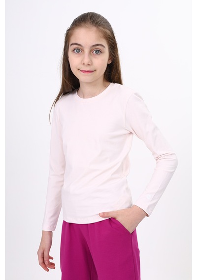 Toontoy Kids Toontoy Kız Çocuk Baskısız Tişört Pudra