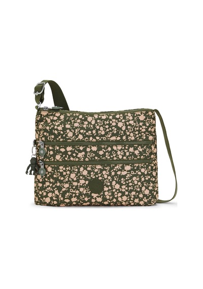 Kipling Kıplıng Alvar Omuz Çantası Çapraz Askılı Yeşil Fresh Floral