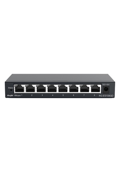 Ruijie 8Port Reyee Rg Es108Gd Gıgabıt Yönetilemez Switch Masaüst