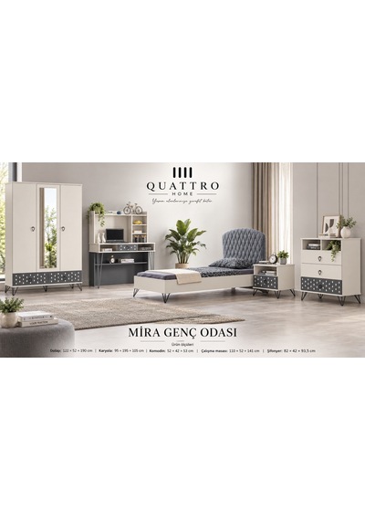 Mira Genç Odası Takımı Beyaz