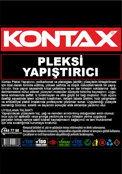 Kontax Pleksi Yapıştıcı 400 Gr 400 Ml