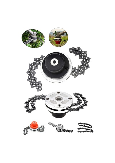 Motorlu Tırpan Universal Metal Başlık Zincirli Tırpan Aparatı Başlığı Ot Canavar Başlık