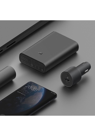 Xiaomi Mi CC07ZM 100W Hızlı Çift Bağlantı Noktalı Usb-A Usb-C Araç Şarj Cihazı