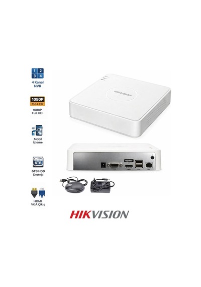 Ds-7104nı-q1 4 Kanal Nvr 1u Şasi Güvenlik Kayıt Cihazı