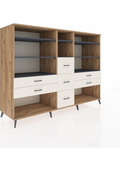 Kronos Dolap 8 Raflı 7 Çekmeceli 220x59x163 Çam-antrasit/aytaşı Çam-antrasit/aytaşı Kronos Dolap 8 Raflı 7 Çekmeceli 220x59x163 Çam-antrasit/aytaşı Çam-antrasit/aytaşı