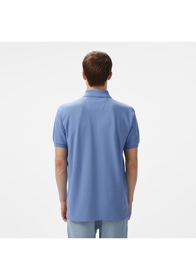 Nautica Erkek Mavi Classic Fit Polo Yaka T-shirt Düz K35000t Mavi