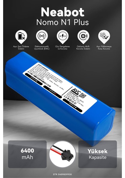 Neabot Nomo N1 Plus 6400mah Robot Süpürge Bataryası K.k