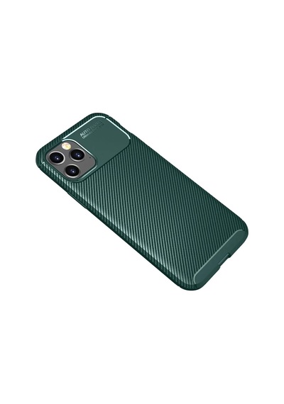 Newface Apple İphone 11 Pro Max Kılıf Auto Focus Karbon Kapak - Yeşil