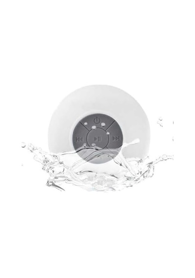 Su Geçirmez Mini Bluetooth Duş Hoparlörü Beyaz Diğer