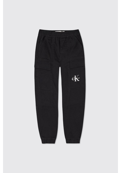 Calvin Klein Erkek Çocuk Siyah Kargo Pantolon 2611bk04019
