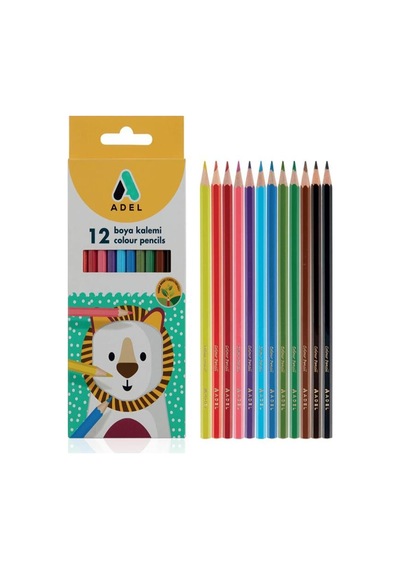 Öğrenci Okul Boyama Seti 3 Lü Adel 12 Renk Pastel Boya Kuru Boya Sulu Boya 12 Li Boya Set Kreş Seti
