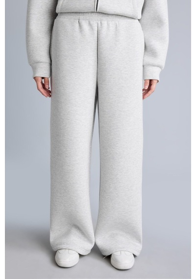 Defacto Relaxed Fit Düz Dalgıç Kumaş Geniş Paça Eşofman Altı H0939ax26augr93 Gri-gr93