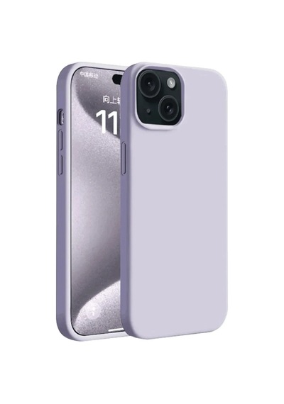 Apple İphone 15 Kılıf First Silikon - Lila