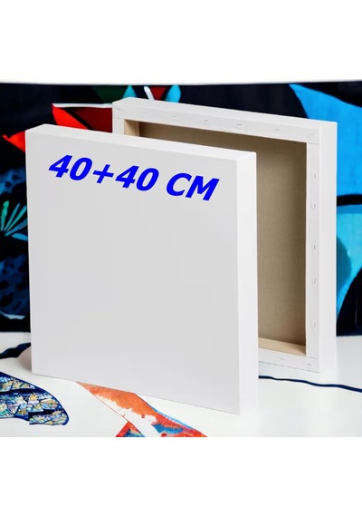 40x40 Bez Tuval Arkadan Zımbalı Tuval Kalın Şase 210 Gr%70 Polyester% 30 Pamuk Bez Diğer