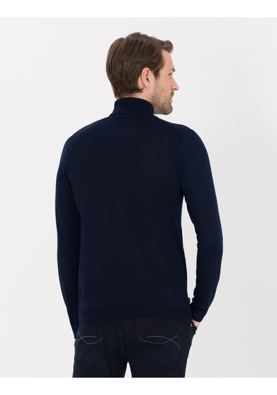 Pierre Cardin Lacivert Slim Fit Balıkçı Yaka Yün Karışımlı Basic Triko Kazak 50257302-vr033 Pierre Cardin Lacivert Slim Fit Balıkçı Yaka Yün Karışımlı Basic Triko Kazak 50257302-vr033