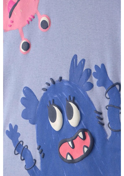 Carter's Kız Bebek 4'lü Baskılı Pijama Takımı Mavi 3w326210