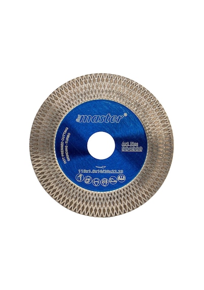 Master 504980 Turbo 115 Mm İnce Çapaksız Mermer Granit Fayans Kesme Taşlama