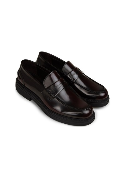 Deery Erkek Bordo Hakiki Deri Loafer Ayakkabı - 02021mbrdc01 Bordo