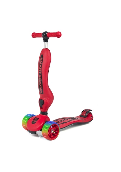 Smart Oturaklı Çocuk Scooter 3 Tekerlekli Işıklı Ledli Scooter Yükseklik Ayarlı 1-5 Yaş