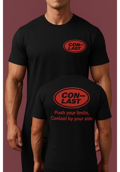 Conlast T-shirt ''push Your Limits, By Your Side'' Siyah