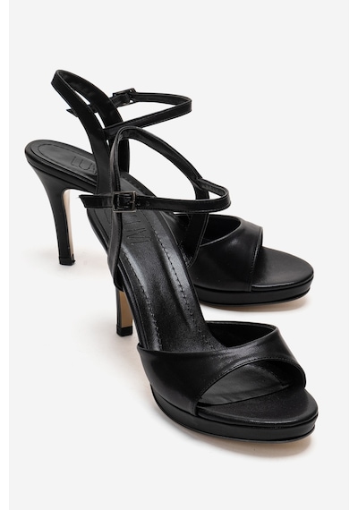 Luvishoes Poıse Siyah Kadın İnce Topuklu Abiye Ayakkabı