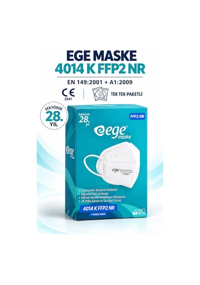 Ege Maske 4014- K FFP2 NR N95 50'li