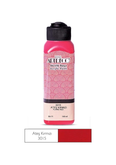 Artdeco Akrilik Boya 140Ml Ates Kirmizi 3015
