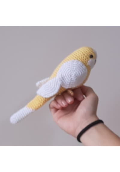 Amigurumi Kuş Oyuncak Muhabbet Kuşu Sarı