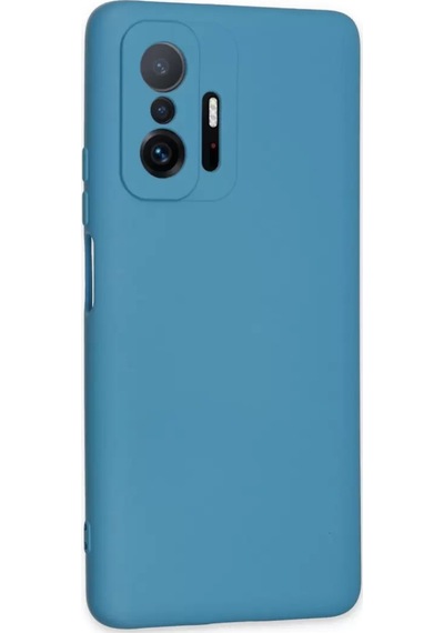 Newface Xiaomi Mi 11t Pro Kılıf Nano İçi Kadife Silikon - Mavi