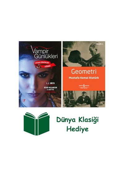 Vampir Günlükleri - Stefan Günlükleri Vol. 5 Sığınak + Geometri + Dünya Klasiği Hediye