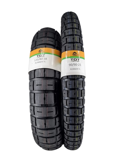 120/80-18 Ve 90/90-21 Tubeless - Dubleks Runner Lastik Takımı