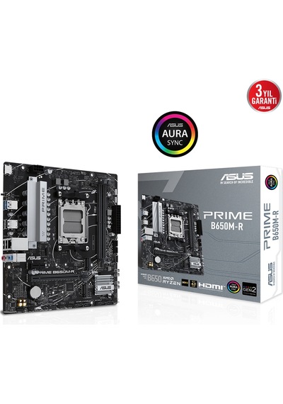 Asus Prıme B650m-r Amd Ddr5 7200+ Oc Hdmı M.2 Am5