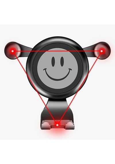 Ally R-054 Gravity Smile Universal Cep Telefonu Araç Tutucu- 5775 Siyah-gri