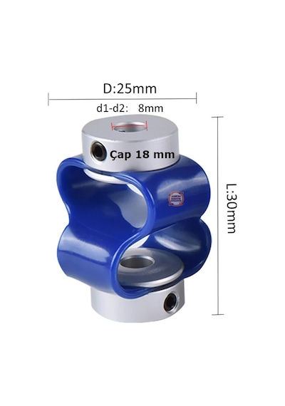 8x8 Mm Kelebek Enkoder Kaplini