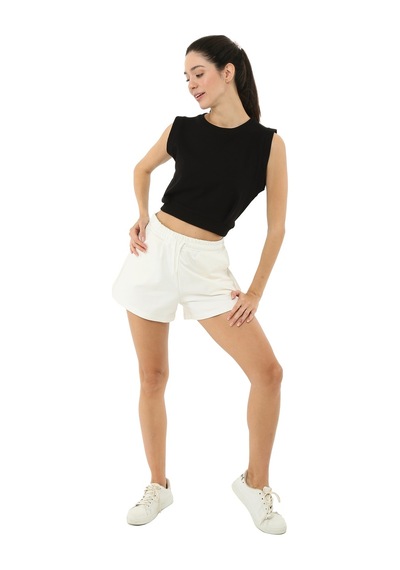 Scorp Spica Kadın Crop Atlet Siyah