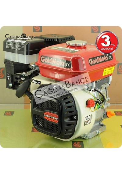 Goldmoto Gm200F20 Benzinli Motor 6.5 Hp Krank Mili Frezeli