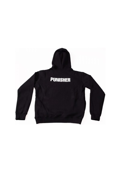 The Punisher Kapüşonlu Sweatshirt Hoodie Siyah Çok Renkli