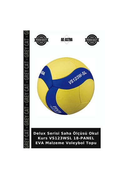 Delux Serisi Saha Ölçüsü Okul Kurs Vs123wsl 18-panel Eva Malzeme Voleybol Topu Çok Renkli