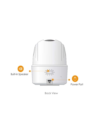 Imou 3 Mp Iç Ortam Kablosuz Pt Kamera Ranger 2c Ipc-k2ecp-3h1w