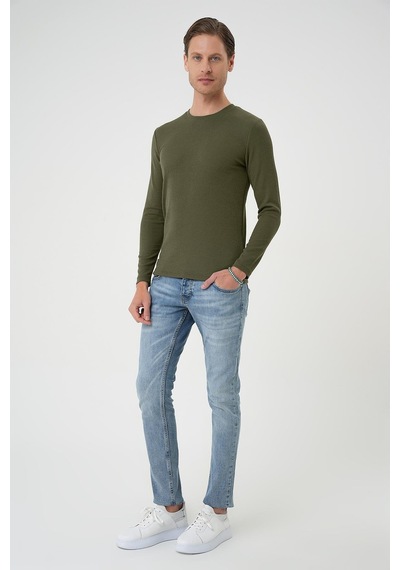 Efor Ts 887 Slim Fit Haki T-shirt Haki