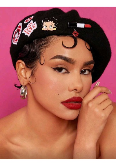 Betty Boop 2'li Broş Seti Kırmızı