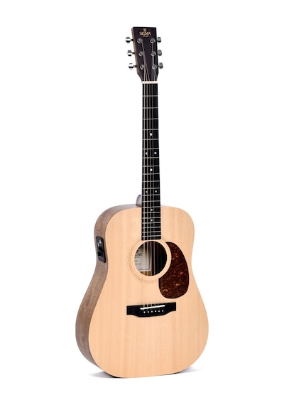 Sigma Dsme Dreadnought Short Scale Elektro Akustik Gitar Natural