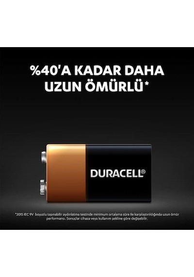 Duracell 9 V Pil Tekli Kart