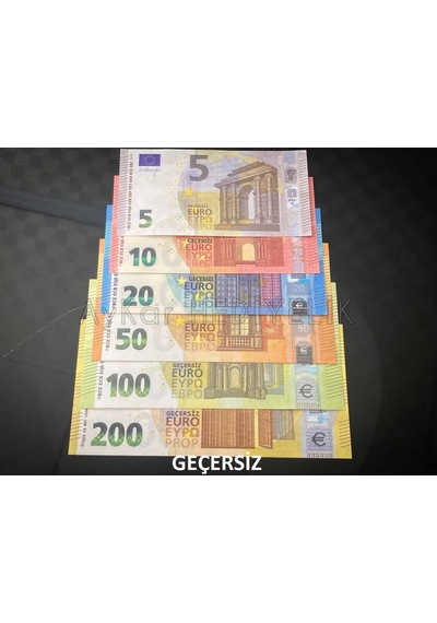 600 Adet Karışık Euro 5-10-20-50-100 ve 200 Euro Geçersiz Paralar