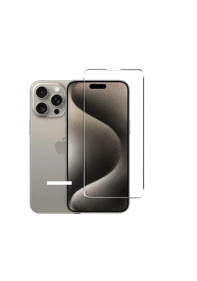Tonex Apple iPhone 15 Pro Uyumlu 2 Adet Temperli Cam 9h Sertlik 2.5d Ek