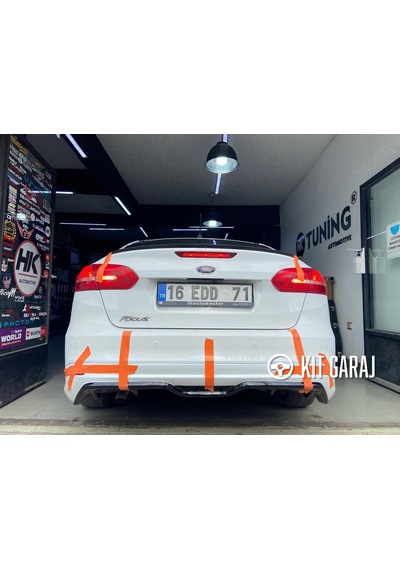 Kit Garaj Ford Focus 3 Sedan Makyajlı - Makyajsız Arka Ek Boyasız Plastik
