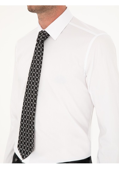 Cacharel Beyaz Slim Fit Pamuk Karışımlı Gömlek 15841036