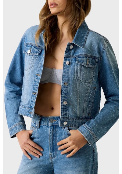 Guess Bayan Ceket W6gn1 4d0971 Kepr Mavi Mavi